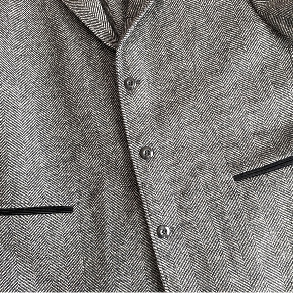 NWT Heavy Wool Blend Jacket express mens XL designer luxury suit - Picture 3 of 10